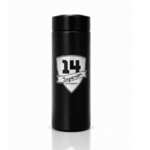 Superior 14 supplements black bottle container white background glossy reflection