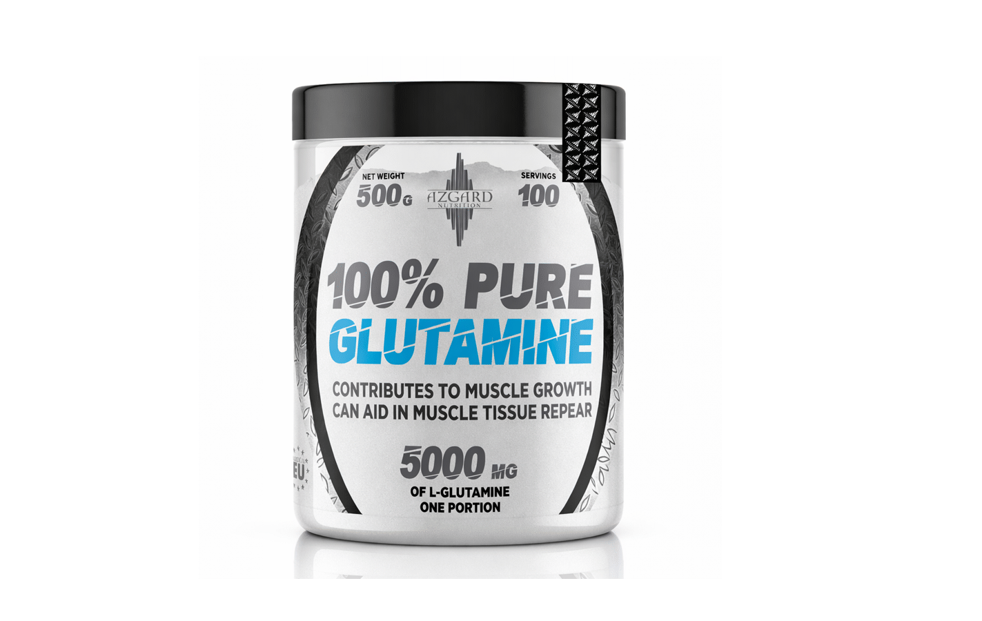 AZGARD 100% PURE GLUTAMINE L-glutamine recovery supplement