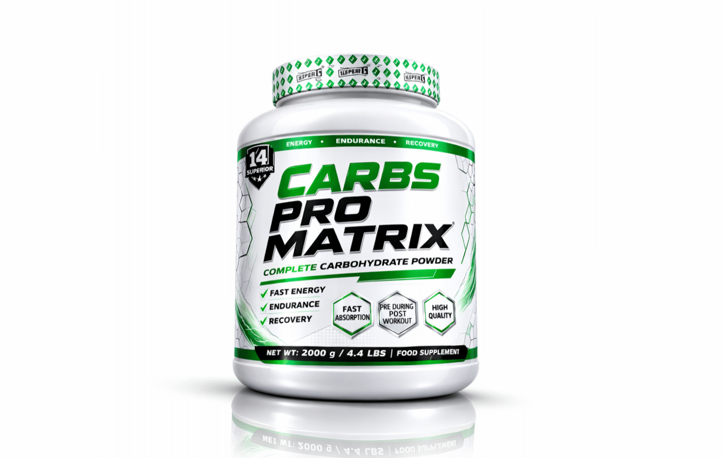 CARBS PRO Matrix 2000g carbohydrate powder supplement