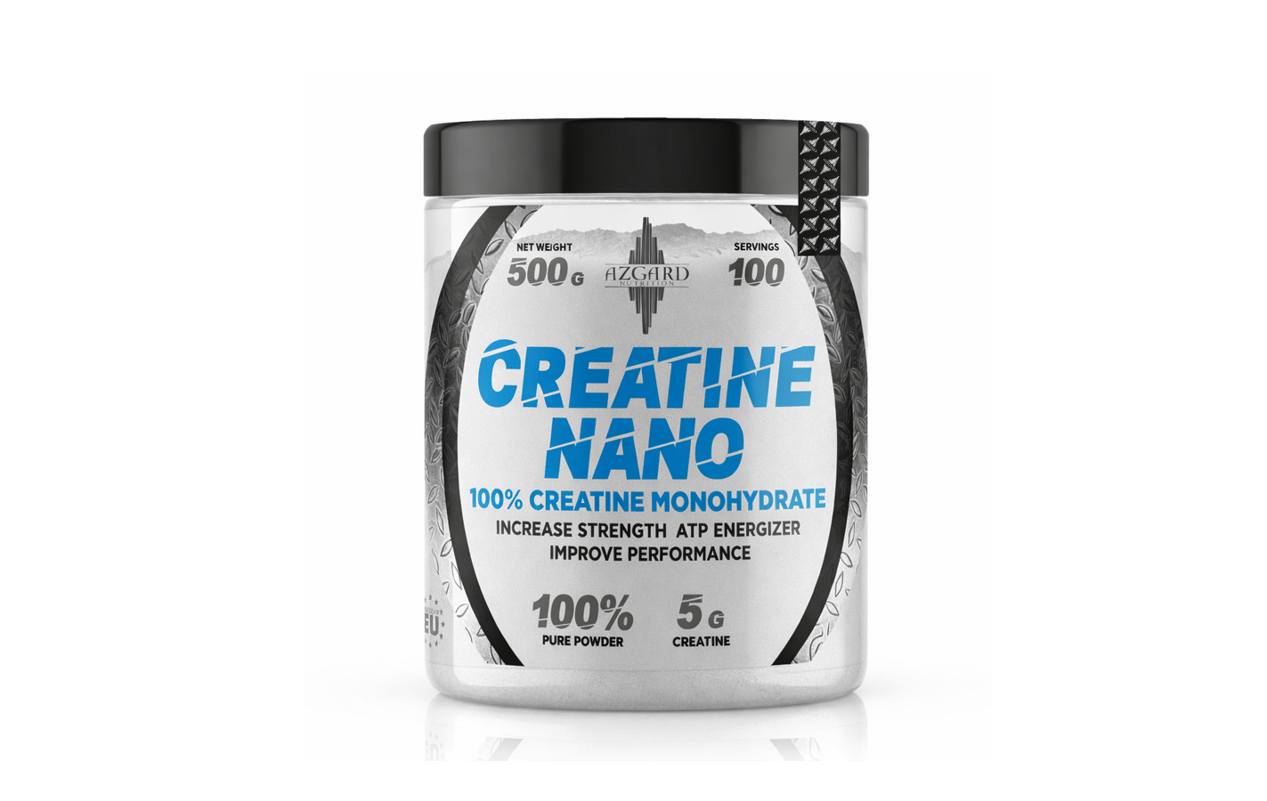 AZGARD creatine nano monohydrate powder supplement