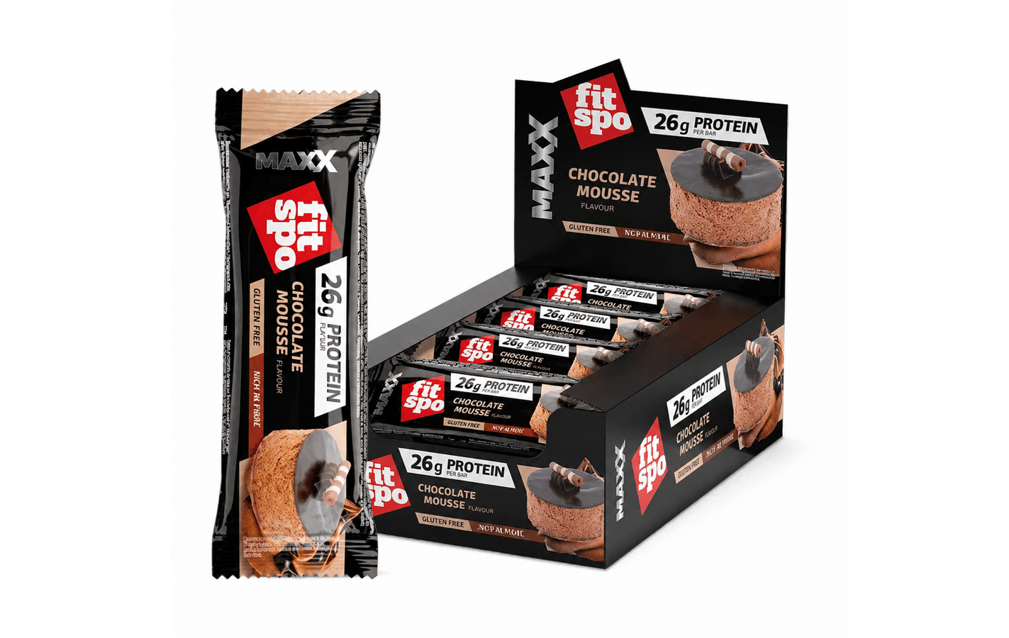 Maxx protein bar Choco mousse 12X 75g