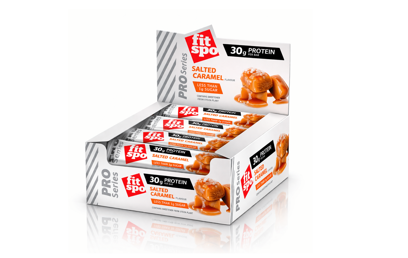 FitSpo PRO Protein Bar Salted Caramel 30g protein high protein snack box