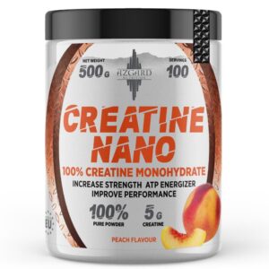 creatine-nano-peach AZGARD Creatine Nano peach flavor 500g creatine monohydrate powder