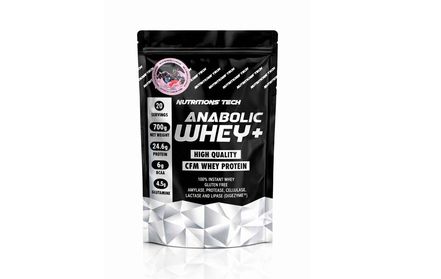 NUTRITIONS TECH Whey Protein 1.5lbs whey protein powder supplement