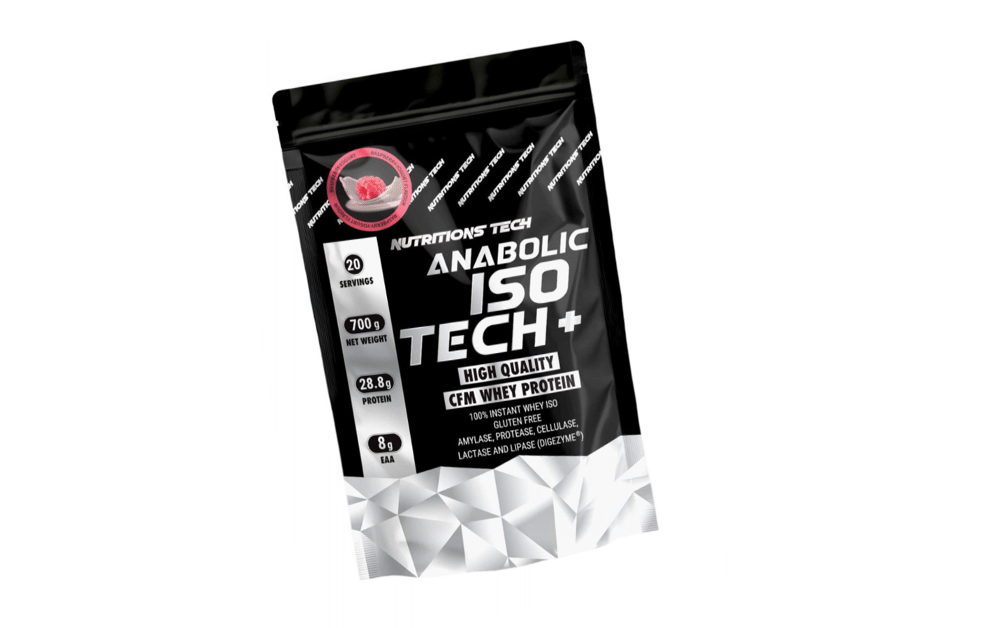 rasberry online ANABOLIC ISO Tech 700g Raspberry Yogurt whey protein isolate