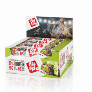 FITSPO Protein Bar Crunchy Pistachio 60g high protein bar with collagen vitamins