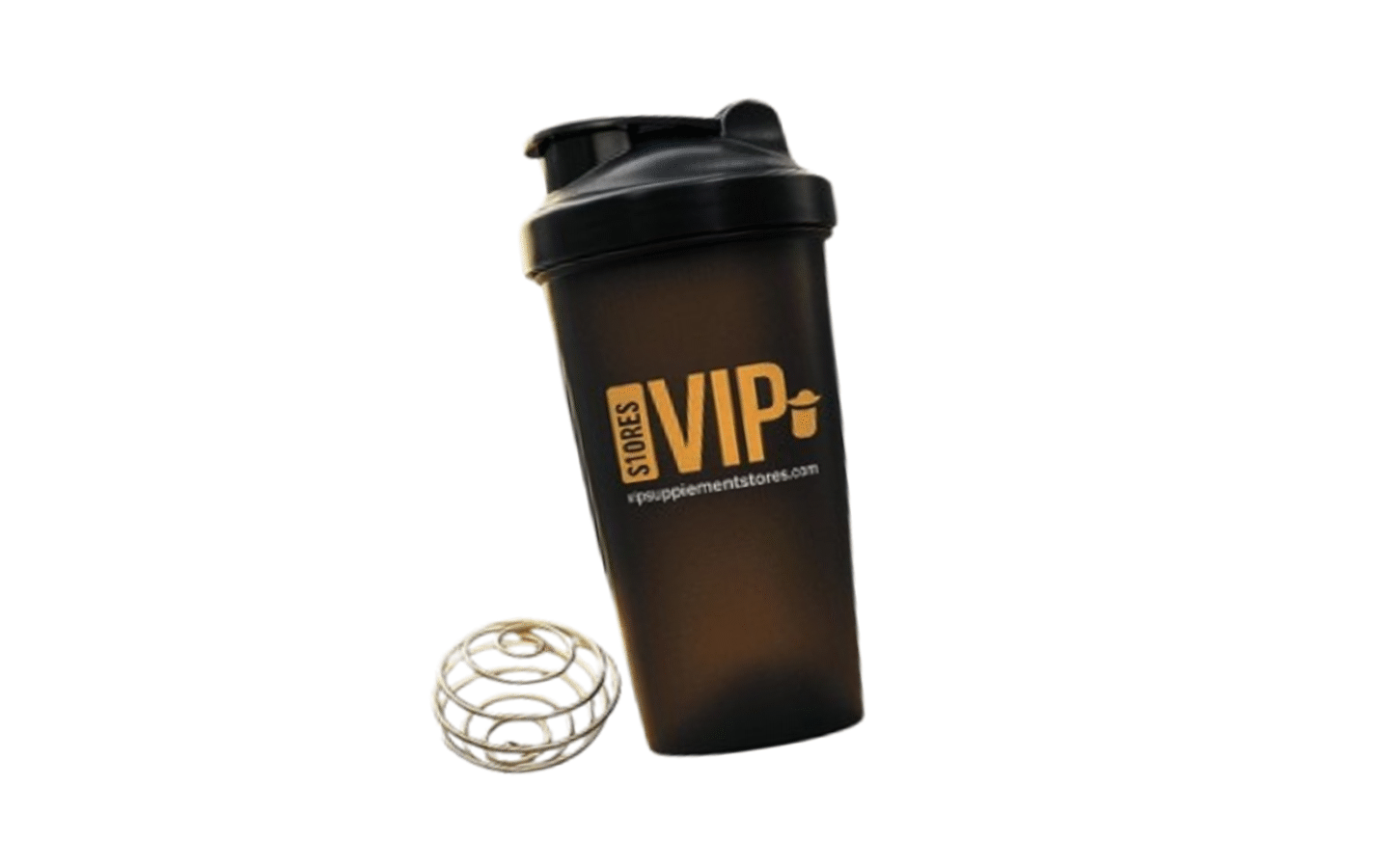 VIP Protein Shaker 600ml black BPA free gym shaker bottle