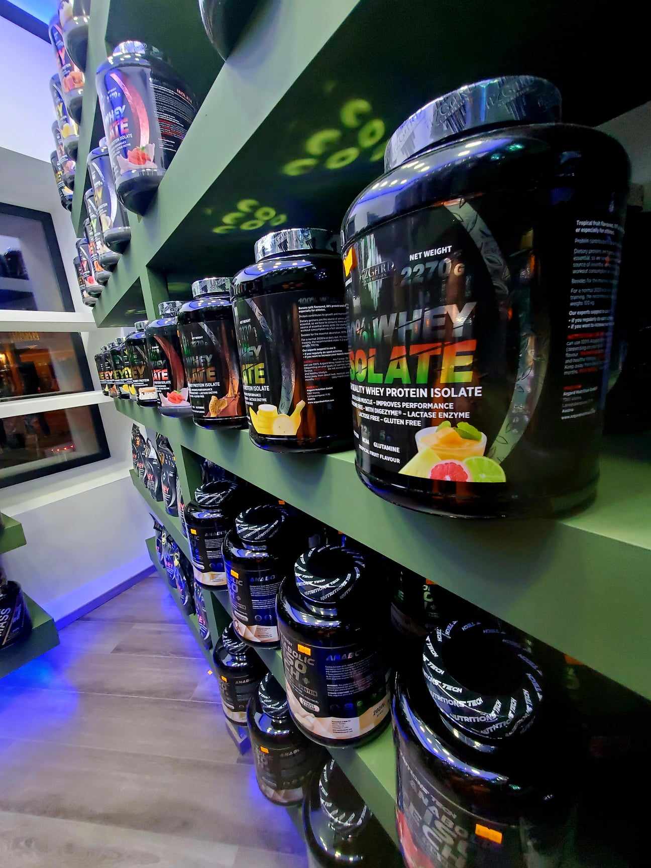 VIP Supplements Old Port protein shelves