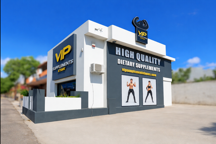 VIP Supplements Omonoias store exterior in Limassol Cyprus