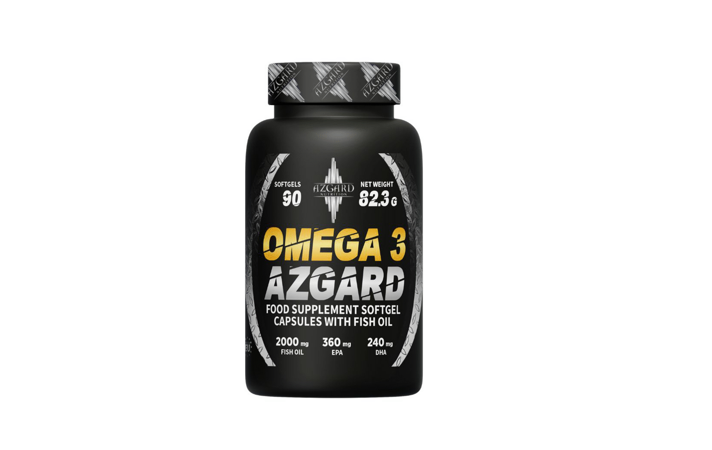 AZGARD Omega3 90 softgel AZGARD fish oil supplement Omega-3 EPA DHA softgels AZGARD Omega3 heart support Premium Omega-3 fish oil capsules