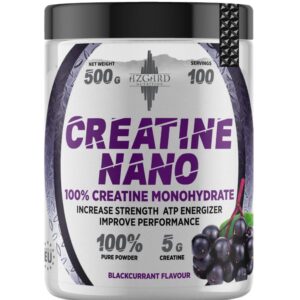 creatine-nano-blackcurrant AZGARD Creatine Nano Monohydrate Blackcurrant 500g creatine supplement powder