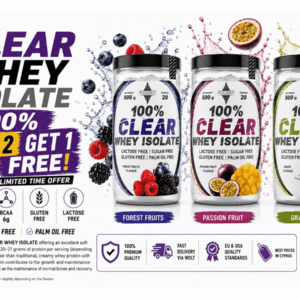 BUY 2 GET 1 FREE AZGARD Clear Isolate 500g Tropical & Berry Fusion Bundle Cyprus