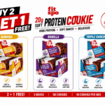 BUY 2 GET 1 FREE FITSPO PROTEIN COOKIE 10 × 70g Banana Vanilla Triple Chocolate | VIP Supplements Cyprus