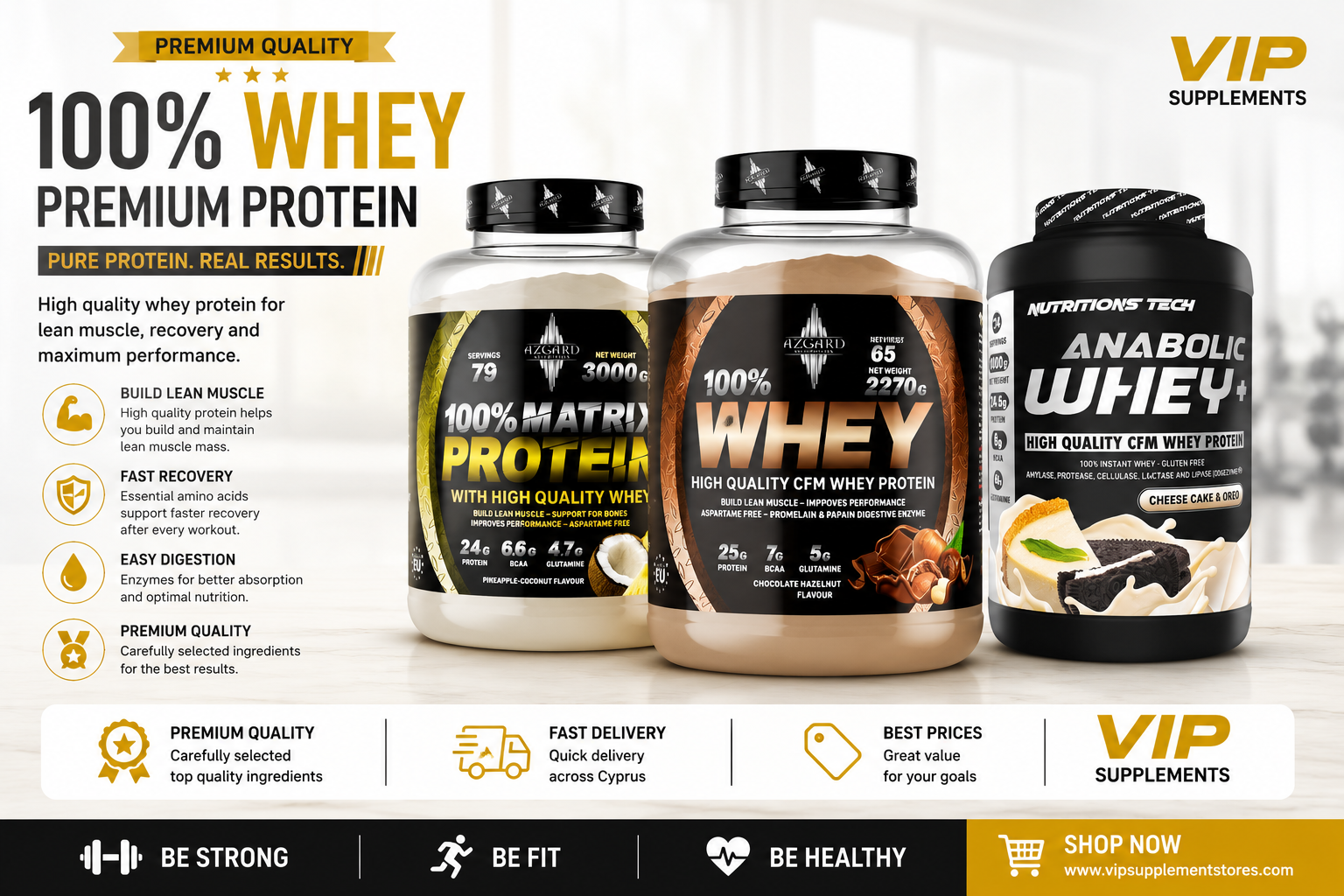 Premium Whey Protein in Cyprus