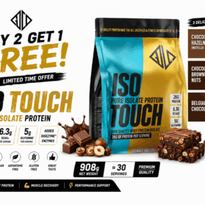 ISO TOUCH 86% Protein 908g Chocolate Supreme Buy 2 Get 1 Free VIP Supplements Cyprus