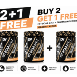 BUY 2 GET 1 FREE HIT BCAA 4:1:1 + Glutamine 450g Peach | VIP Supplements Cyprus