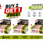 BUY 2 GET 1 FREE Protein Bar CRUNCHY Pistachio 12 × 60g | 3 Boxes | VIP Supplements Cyprus