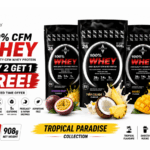 BUY 2 GET 1 FREE AZGARD 100% CFM Whey Protein 908g Tropical Paradise Bundle Cyprus