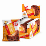 FitSpo Orange Protein Cookie 10 x 70g display box and individual cookie
